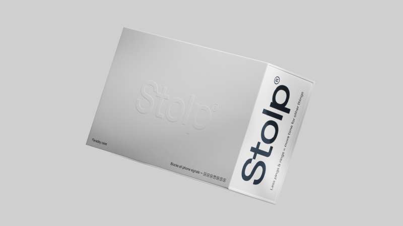 White packaging for Stolp rebranding by FCKLCK Studio